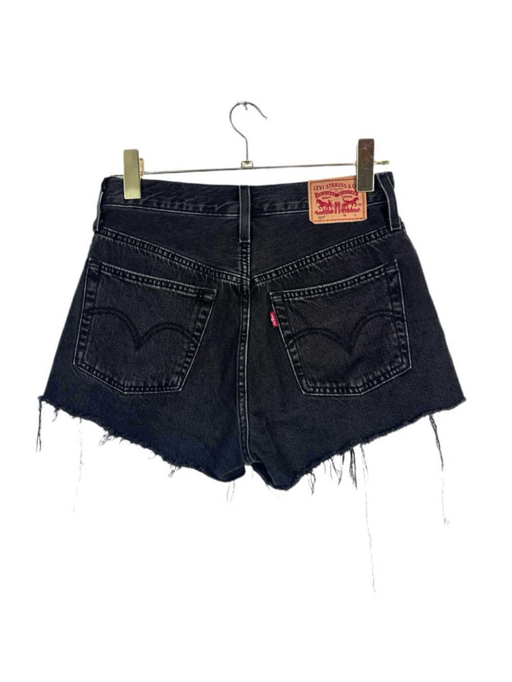 Levi's 501 Cutoff Shorts Black Size 26 - Picture 5 of 5